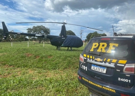 Em ação conjunta, polícia apreende helicóptero irregular em MS