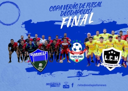 DEODÁPOLIS: Finais da Copa Verão de Futsal acontecem nesta sexta-feira e prometem ginásio lotado