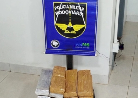 Mulher é presa transportando 26 quilos de maconha em ônibus na MS-162
