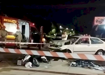 Acidente entre carro e moto mata motociclista de 32 anos em cruzamento em MS