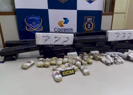 Encomenda da supermaconha em caixas de erva de tereré é interceptada nos Correios em MS