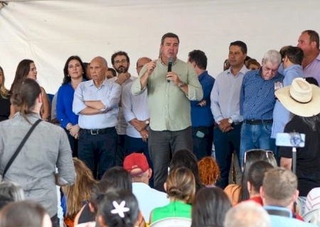 VICENTINA: Município recebe mais de R$ 34 milhões em educação, infraestrutura e saneamento do Governo de MS