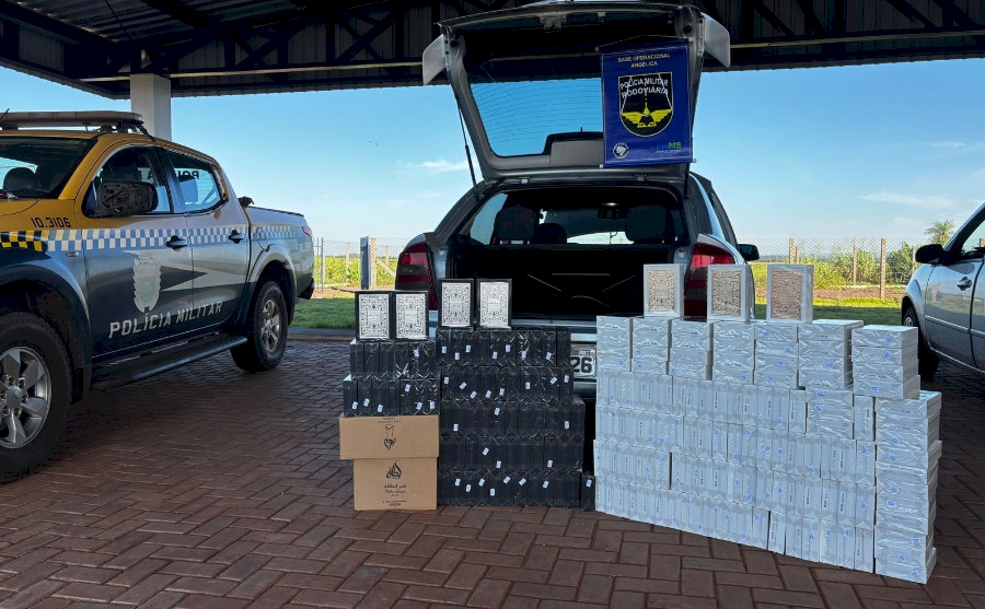 ANGÉLICA: PMR apreende veículos carregados com perfumes ilegais e prejuízo ao crime totaliza quase R$ 100 mil