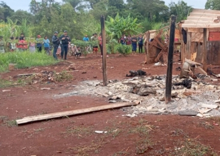 Família morre carbonizada em área de retomada indígena em Dourados