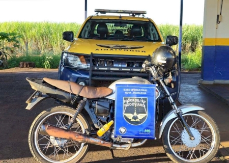 BATAYPORÃ: PMR apreende motocicleta com sinal identificador adulterado na MS-134
