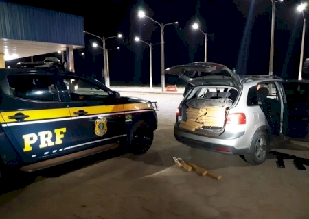 PRF apreende 860 kg de maconha em Bataguassu