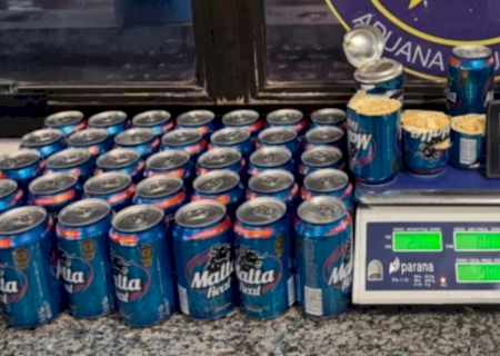 Boliviano é preso tentando entrar no Brasil com cocaína escondida em latas de cerveja