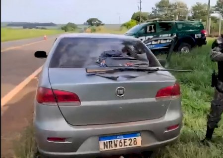 PMA prende homem com espingarda e munições durante bloqueio na MS-141 entre Ivinhema a Naviraí