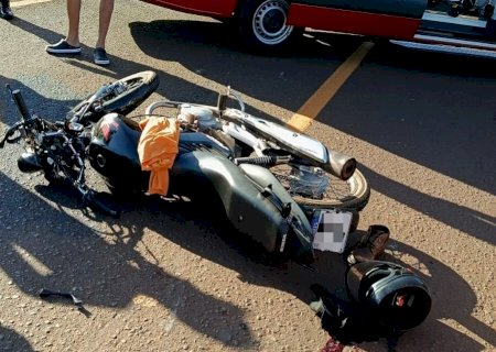 IVINHEMA : Acidente entre moto e máquina agrícola deixa homem ferido na MS-141