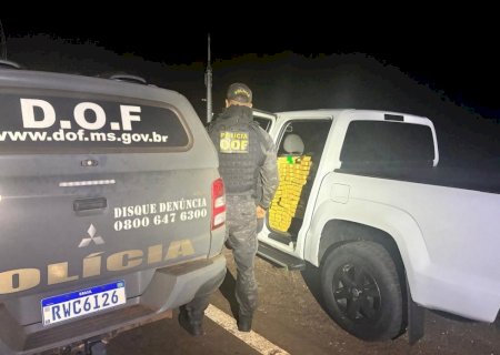 Menor é apreendido com maconha avaliada em quase R$ 2 milhões em caminhonete