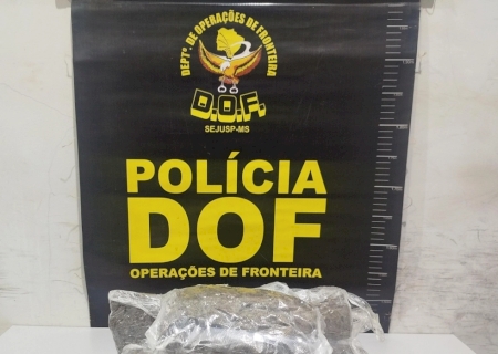 Passageira de aplicativo que seguia com droga junto ao corpo é presa pelo DOF em MS