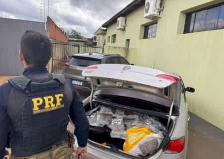 Polícia apreende veículo com 310 quilos de maconha na MS-276