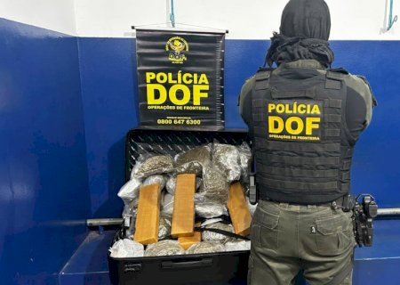 Mulher que seguia com drogas em ônibus para São Paulo é presa pelo DOF em Ponta Porã