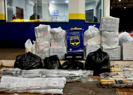 ANGÉLICA: PMR apreende R$ 19,5 mil em mercadorias contrabandeadas do Paraguai
