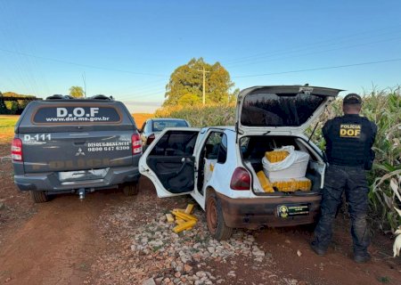 Foragido é recapturado pelo DOF com mais de 300 quilos de drogas em MS