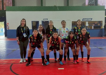 Seleção Feminina de Ivinhema estreia com goleada nos Jogos Escolares da Juventude de MS