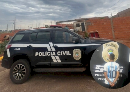 DEODÁPOLIS: Polícia Civil cumpre mandado de prisão contra jovem de 20 anos por crime de roubo