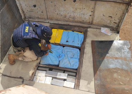 Motorista apresenta nervosismo e polícia encontra mais de 200kg de cocaína em caminhão