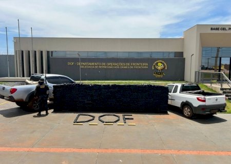 Em Ponta Porã, DOF apreende 2,1 toneladas de drogas avaliadas em mais de R$ 4,5 milhões