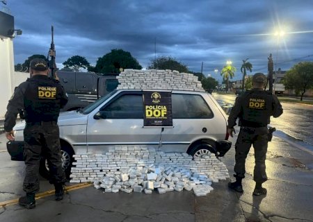 DOF encontra mais de 160 kg de maconha em compartimentos ocultos de carro em Naviraí