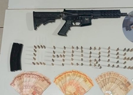 CAMPO GRANDE: Traficantes são presos com R$ 120 mil em drogas, fuzis e munições