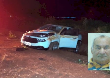 Idoso morre após perder controle do carro em curva entre Lagoa Bonita e Indápolis