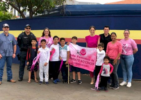 IVINHEMA: Polícia Militar participa do Outubro Rosa e reforça compromisso com a saúde e a conscientização