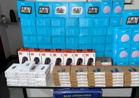 NOVA ANDRADINA;:R$ 30 mil em eletrônicos contrabandeados são apreendidos