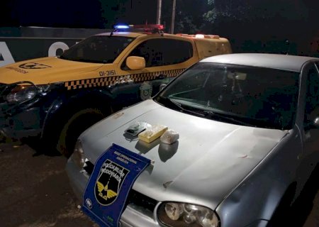 DEODÁPOLIS: PMR apreende cocaína e pasta-base durante fiscalização na MS-276