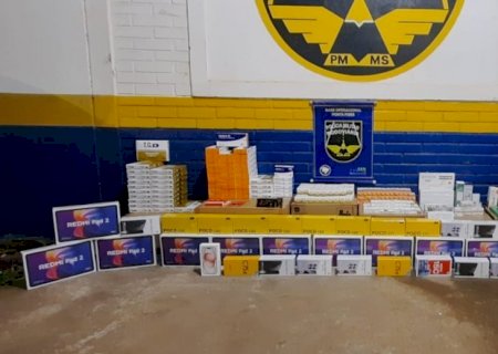 Mais de 200 caixas de medicamentos contrabandeados são apreendidas em Ponta Porã