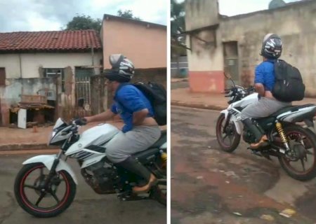 IVINHEMA: Homem é flagrado em moto cometendo ato obsceno e insultando mulheres e crianças