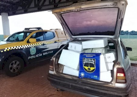 BPMR apreende óculos e receptores de TV contrabandeados durante fiscalização em Maracaju