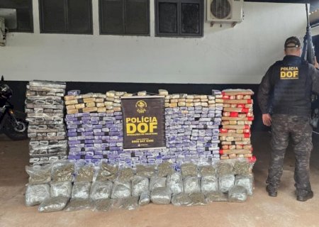 DOF apreende mais de 700 quilos de drogas em Ponta Porã