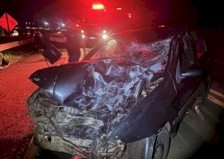 Dois morrem e crianças ficam feridas em acidente entre carro e moto