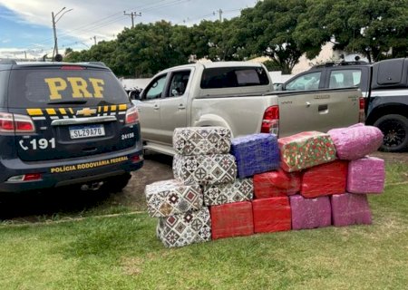 Motorista é preso transportando 388 quilos de drogas em caminhonete