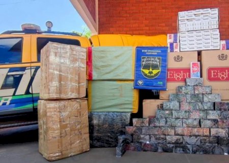 PMR apreende mercadorias contrabandeadas durante fiscalização na MS-379