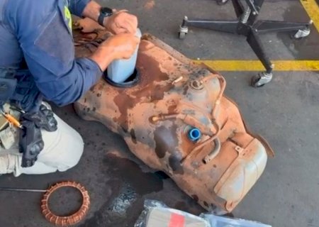 Tabletes de cocaína são descobertos em tanque de veículo na MS-164