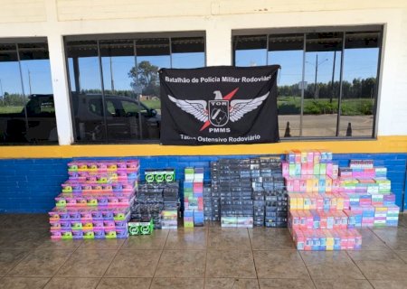 Perseguição termina com prisão de motorista e apreensão de carga avaliada em R$ 431 mil