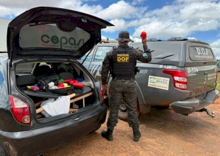 Casal é preso na BR-487 com haxixe que seria entregue no Paraná