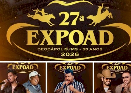DEODÁPOLIS: Expoad 2026 já tem shows confirmados de Humberto & Ronaldo, Panda e Pedro Paulo & Alex