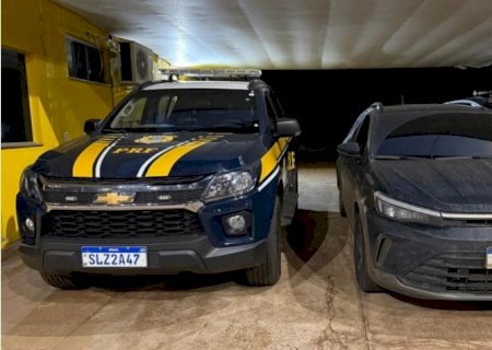 Carro furtado no Espírito Santo é recuperado pela PRF em Água Clara