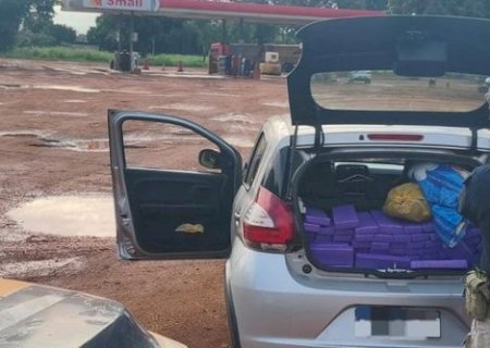 IVINHEMA: PRF apreende 213 Kg de maconha