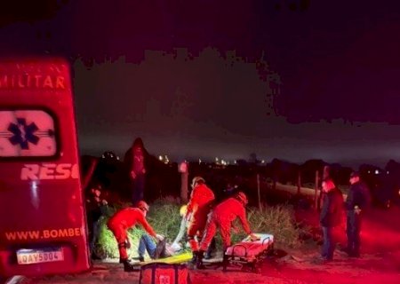 Jovem fica inconsciente após queda de moto em Batayporã