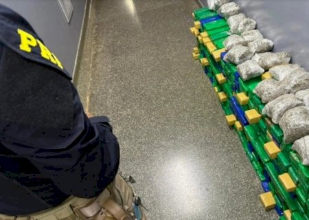 PRF apreende 358 kg de maconha em Sidrolândia