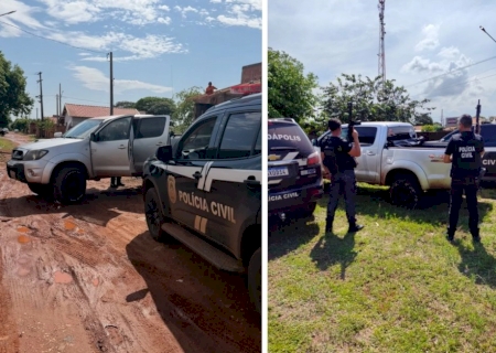 DEODÁPOLIS: Após “cavalo de pau” e fuga, Polícia Civil prende três e encontra Hilux escondida
