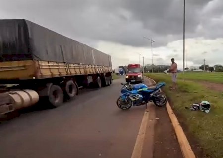 Empresário morre ao perder controle de motocicleta em trevo da BR-163